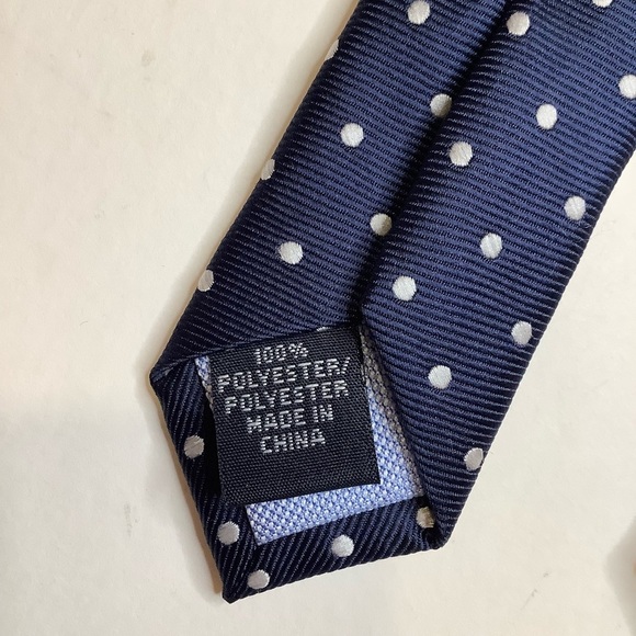 2/$30 TOMMY HILFIGER Navy/White Polka Dot Tie - Picture 7 of 11